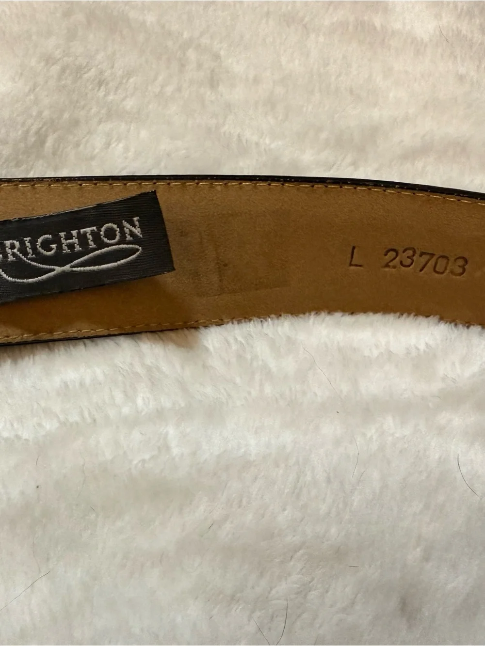 BrightTwo-Tone Gold & Silver Hoop Accent Black Leather Women’s Belt